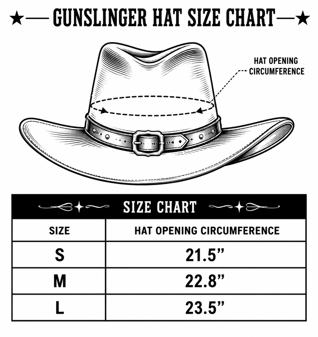 Gunslinger Hat (Made to order) - PHOENIX